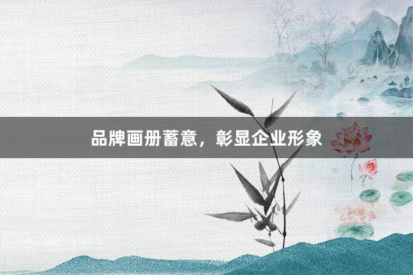 品牌画册蓄意，彰显企业形象
